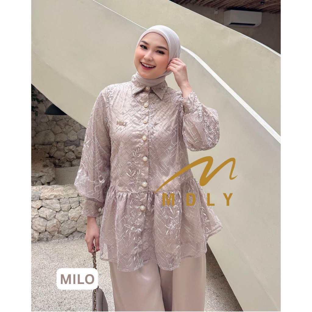MDLY Baju setelan wanita muslim/One Set Celana/Setelan Lebaran pesta/Mineta Set by MDLY