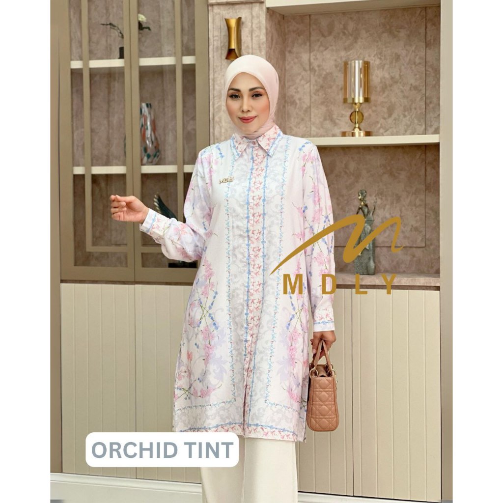 MDLY Baju kemeja atasan wanita muslim/Tunik Premium/Tunik Lebaran/Qyrane Tunic by MDLY