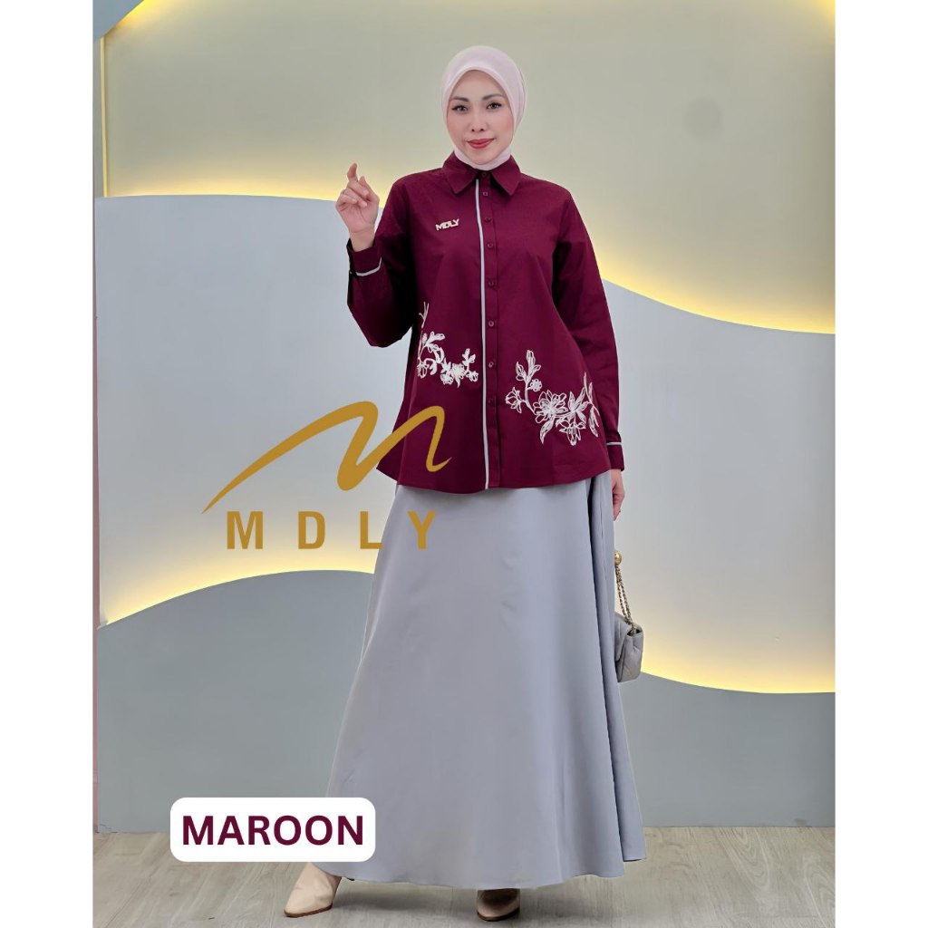 MDLY Baju Setelan Wanita Muslim/One Set Rok/Setelan Rok Wanita/Pamela Skirt Set by MDLY