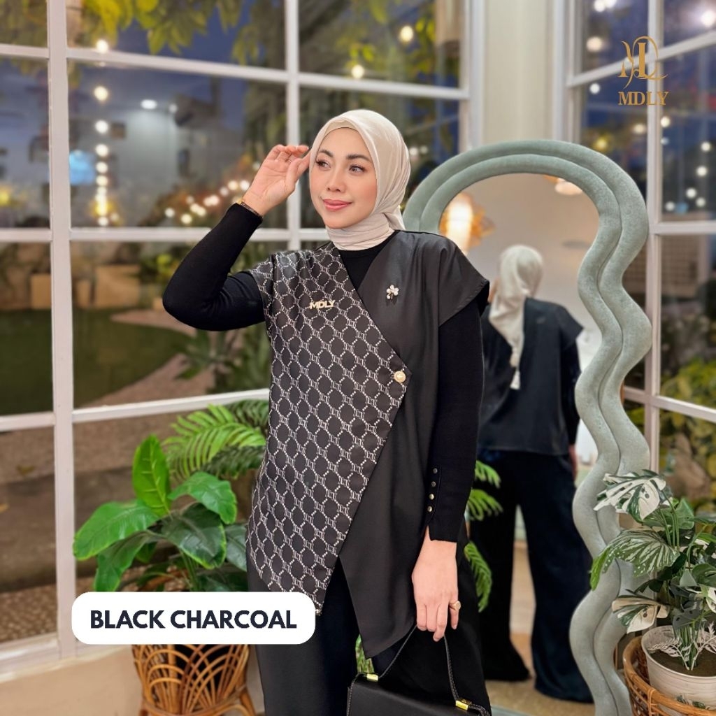 MDLY Baju Atasan Wanita/Vest Kekinian Elegan/Yoona Lux Vest by MDLY