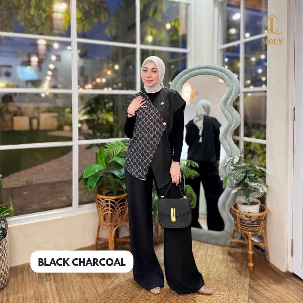 MDLY Baju Atasan Wanita/Vest Kekinian Elegan/Yoona Lux Vest by MDLY