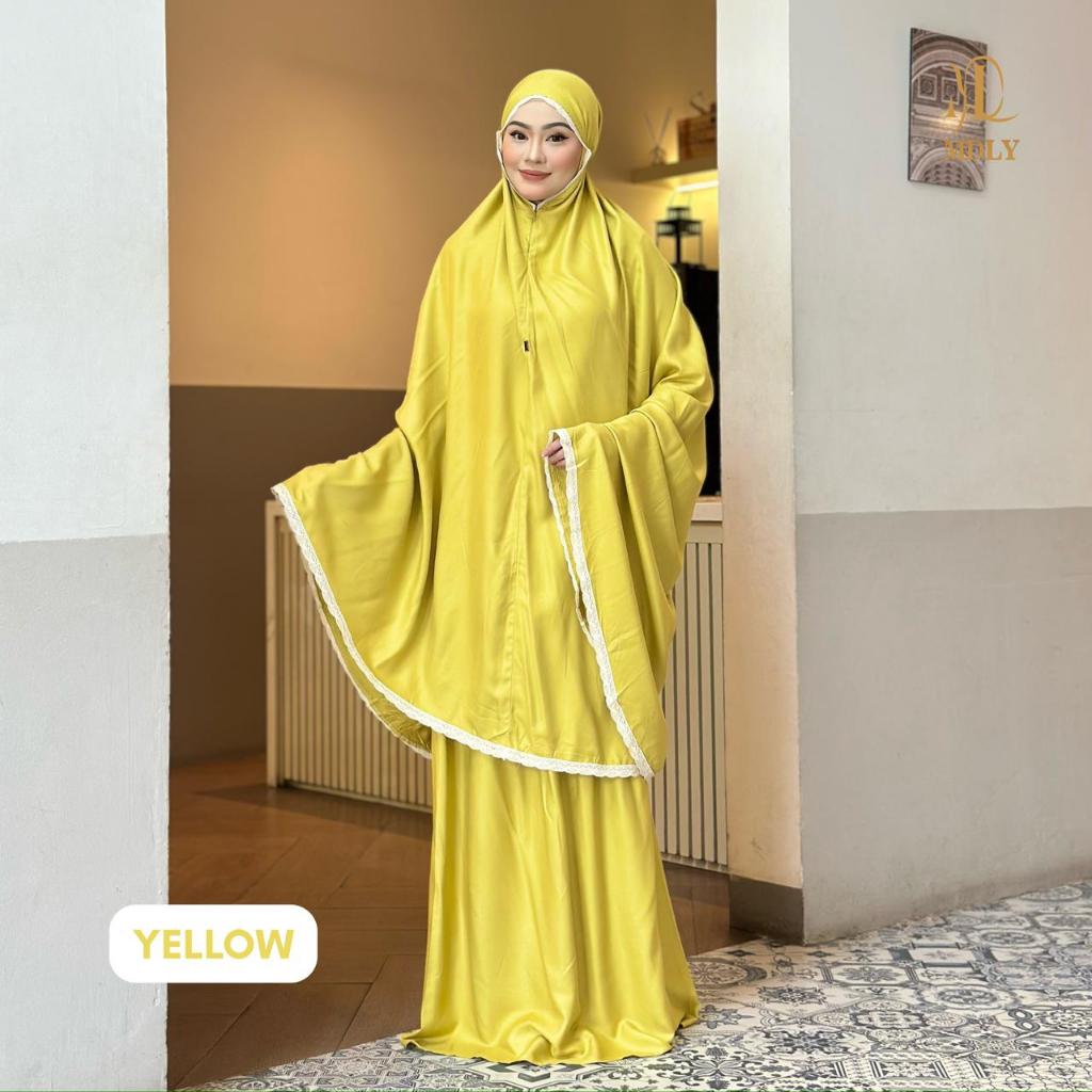 MDLY Alia Prayer Set Mukena Polos Adem Rayon Premium Terbaruu