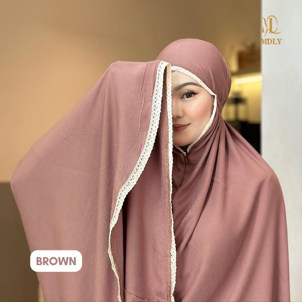 MDLY Alia Prayer Set Mukena Polos Adem Rayon Premium Terbaruu