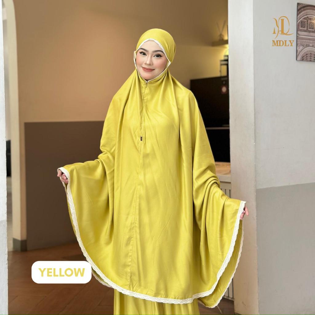 MDLY Alia Prayer Set Mukena Polos Adem Rayon Premium Terbaruu