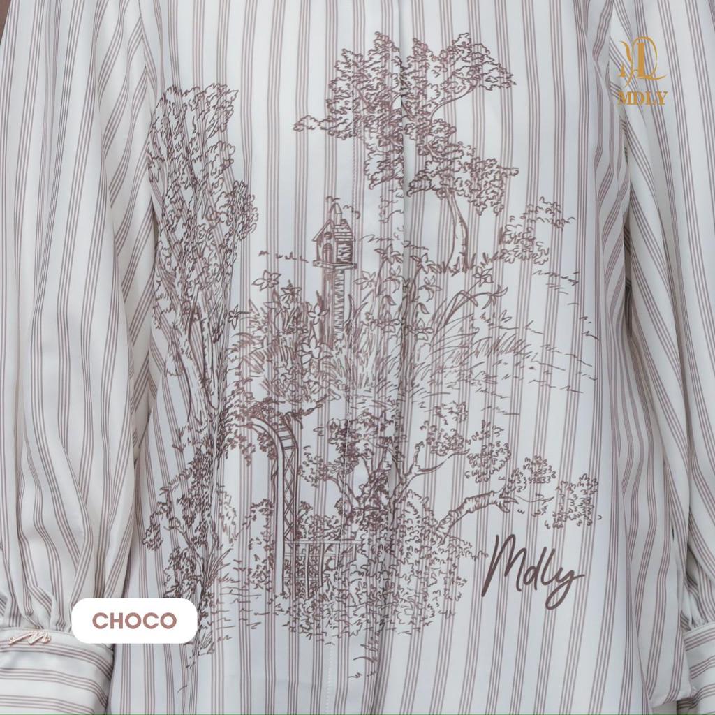 Gardenia Stripes Shirt by MDLY