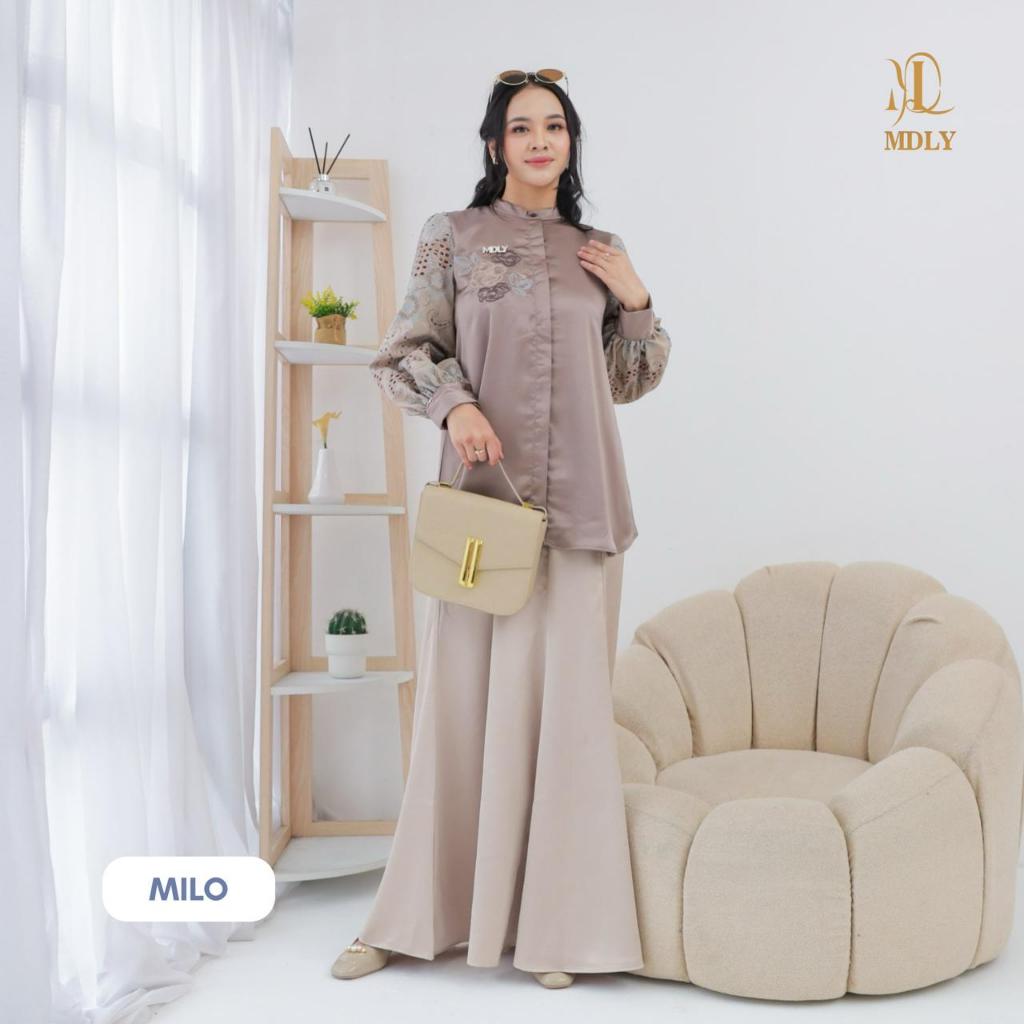 MDLY Jeba Shirt – Kemeja Wanita Premium Lengan Panjang, Atasan Wanita Elegan Kekinian Stylish & Nyaman
