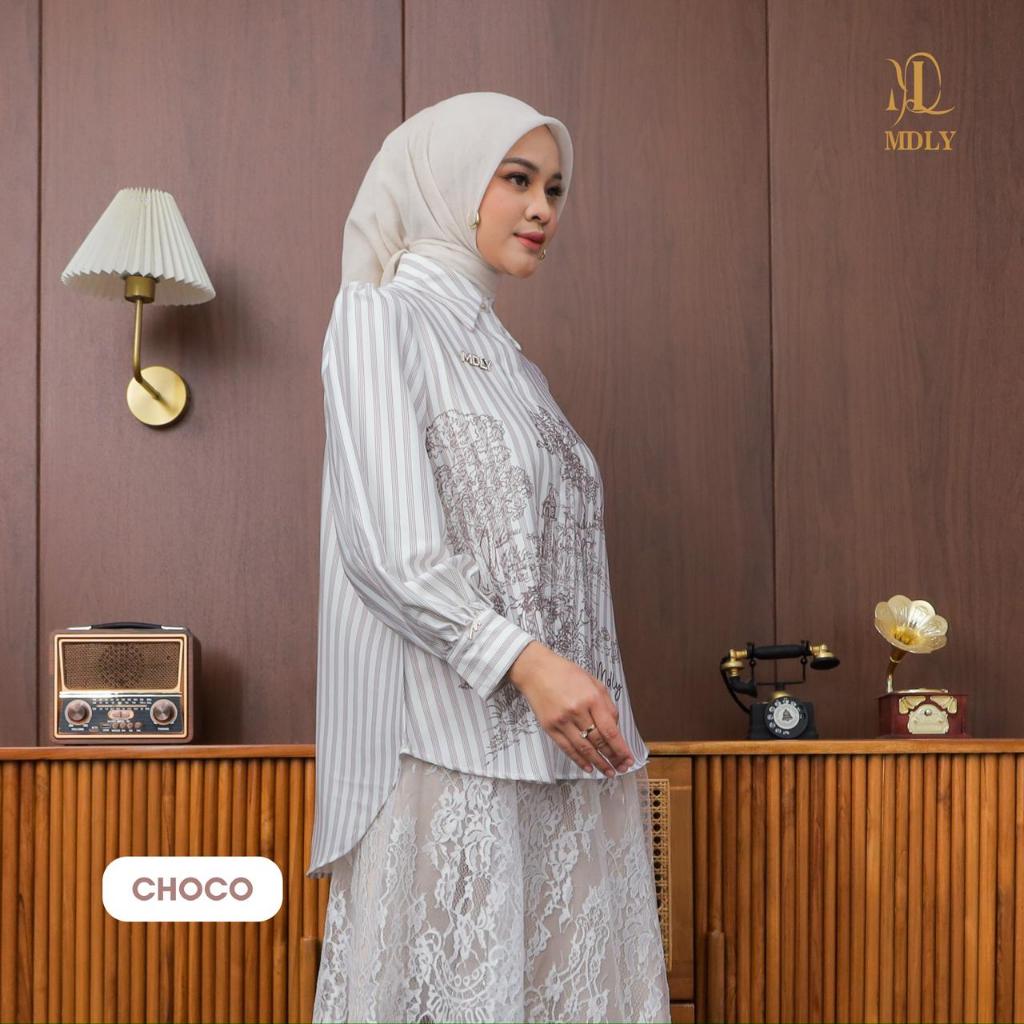 Gardenia Stripes Shirt by MDLY