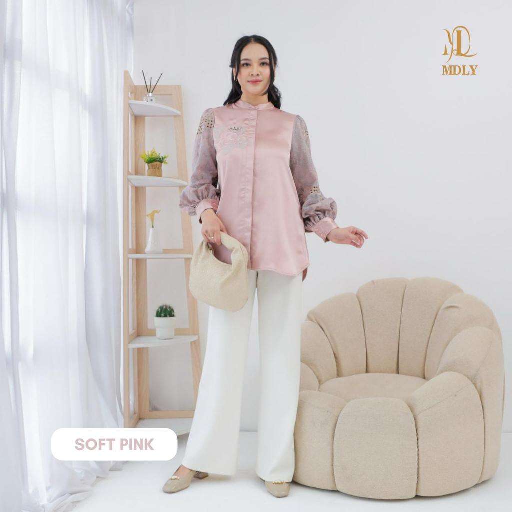 MDLY Jeba Shirt – Kemeja Wanita Premium Lengan Panjang, Atasan Wanita Elegan Kekinian Stylish & Nyaman