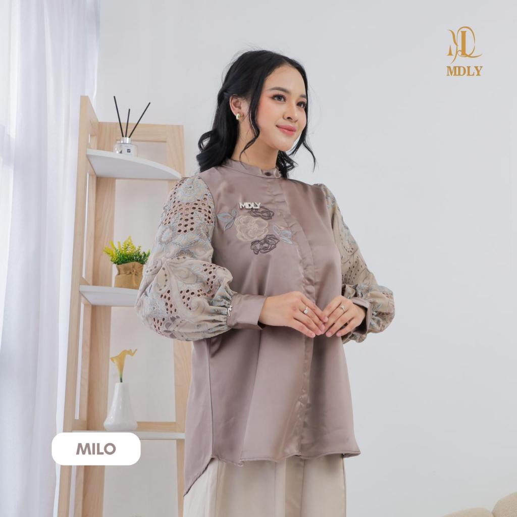 MDLY Jeba Shirt – Kemeja Wanita Premium Lengan Panjang, Atasan Wanita Elegan Kekinian Stylish & Nyaman