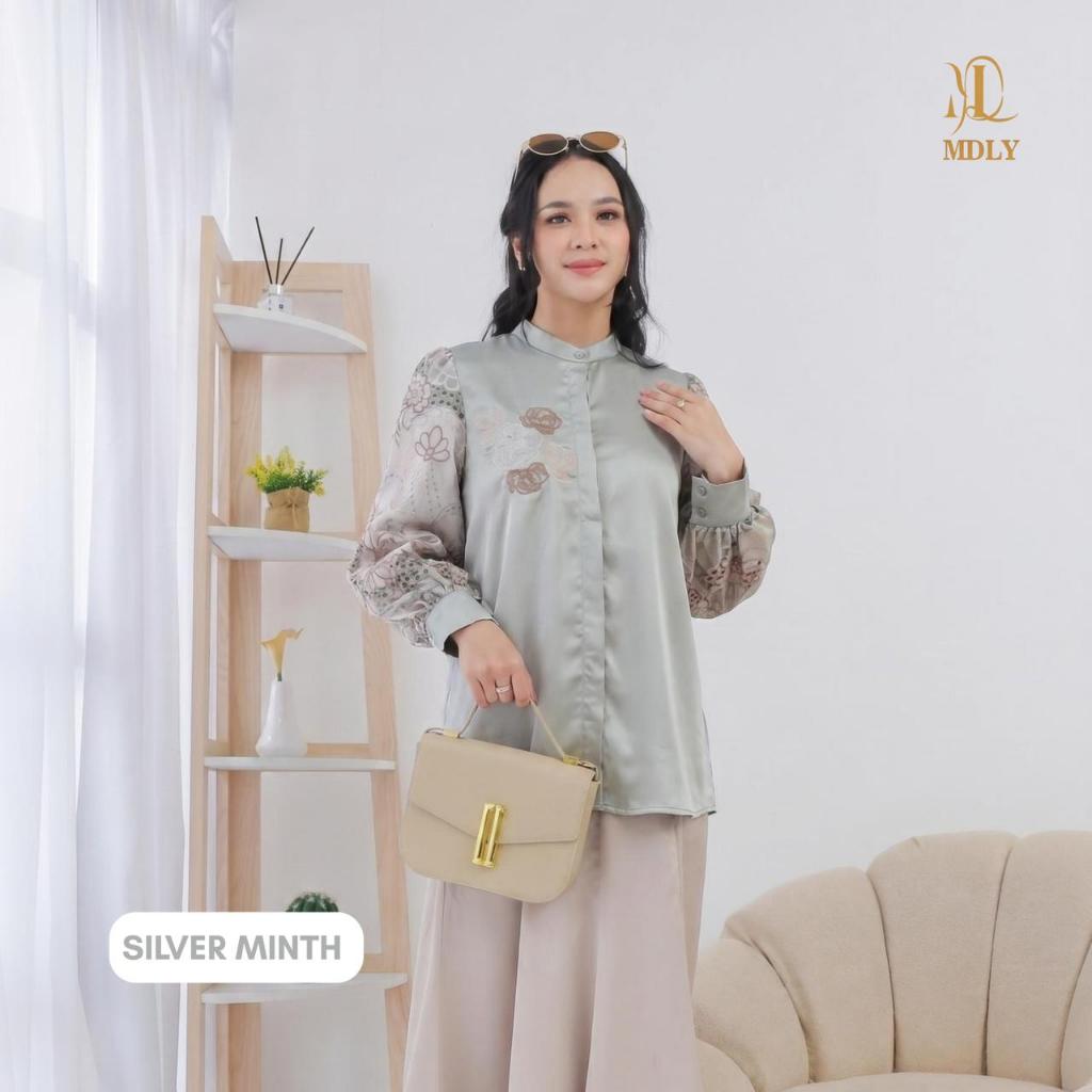 MDLY Jeba Shirt – Kemeja Wanita Premium Lengan Panjang, Atasan Wanita Elegan Kekinian Stylish & Nyaman