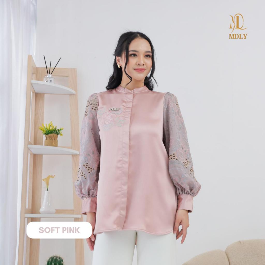 MDLY Jeba Shirt – Kemeja Wanita Premium Lengan Panjang, Atasan Wanita Elegan Kekinian Stylish & Nyaman