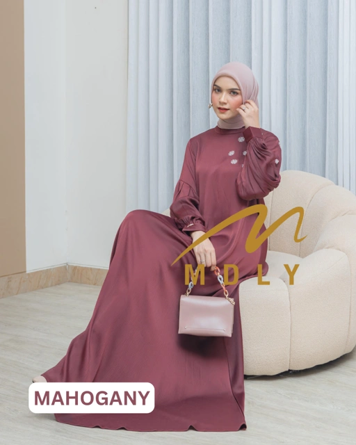 Image of MDLY baju gamis wanita Queely Signature Dress by Mdly
