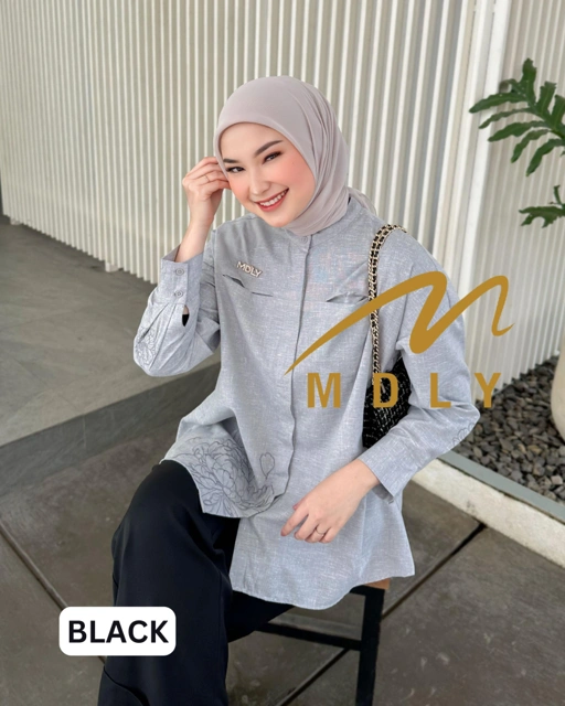 MDLY baju kemeja atasan Candia Shirt by Mdly