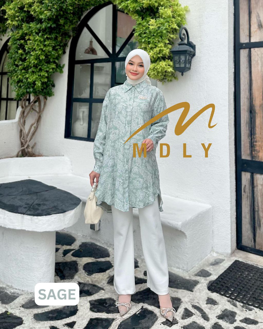 MDLY baju atasan tunik wanita Bria Tunic by Mdly