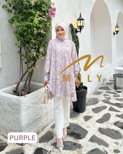 Image of MDLY baju atasan tunik wanita Bria Tunic by Mdly
