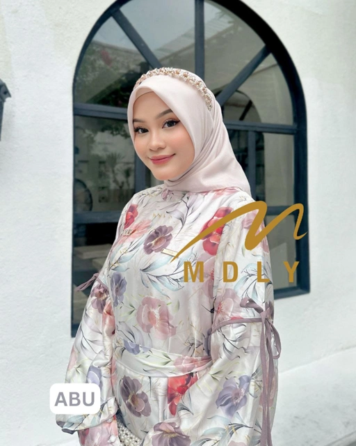 Image of MDLY baju gamis wanita muslim Haifa Dress by Mdly