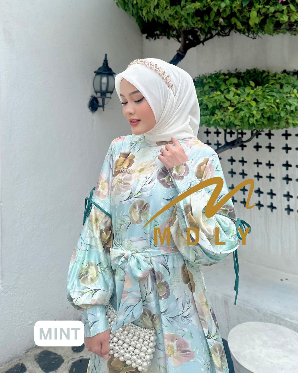 MDLY baju gamis wanita muslim Haifa Dress by Mdly
