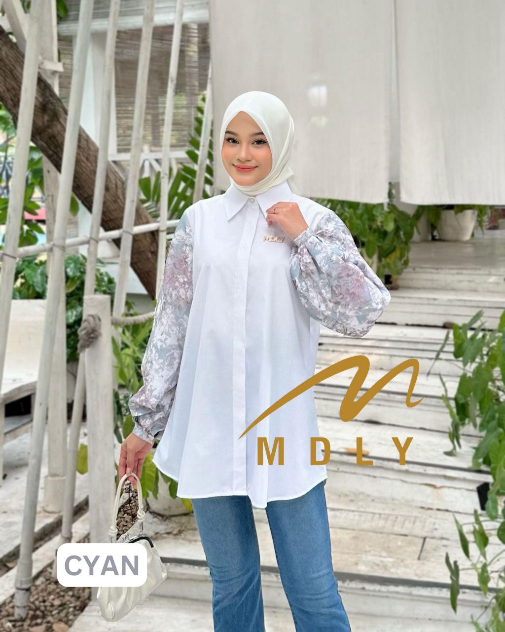 MDLY baju kemeja atasan Loomy Shirt by Mdly