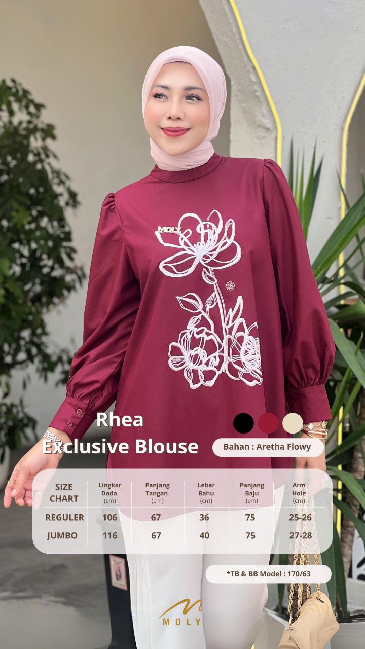 MDLY  baju atasan wanita Rhea Exclusive Blouse by Mdly