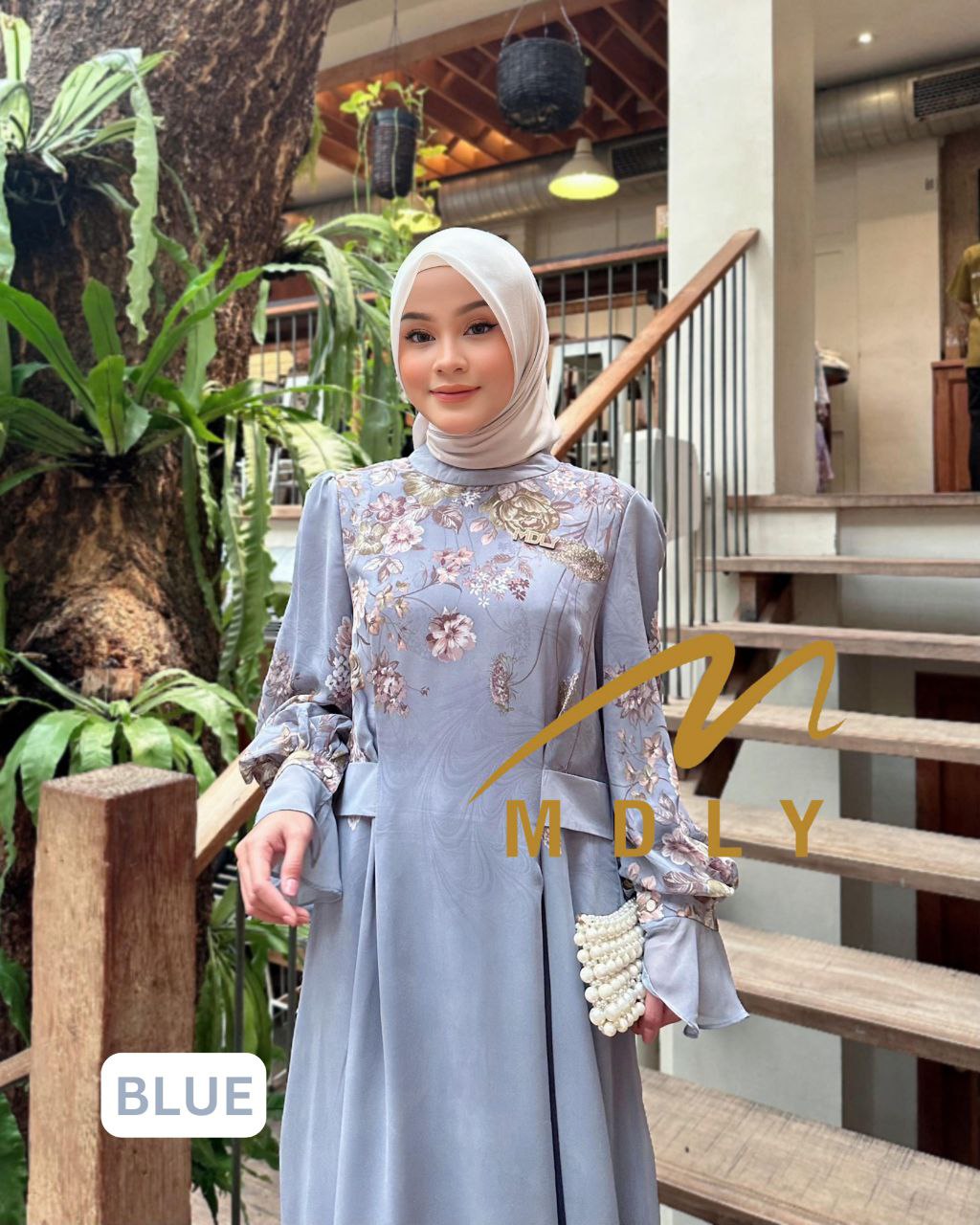 MDLY baju gamis wanita muslim Noovha Dress by Mdly