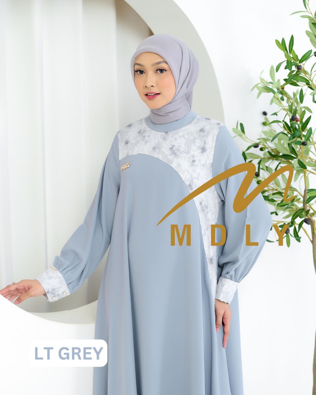 MDLY baju gamis wanita muslim Canary Dress by Mdly