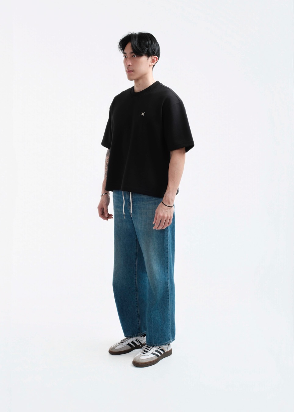 TIMTSHI Blueprint Boxy Tee Black