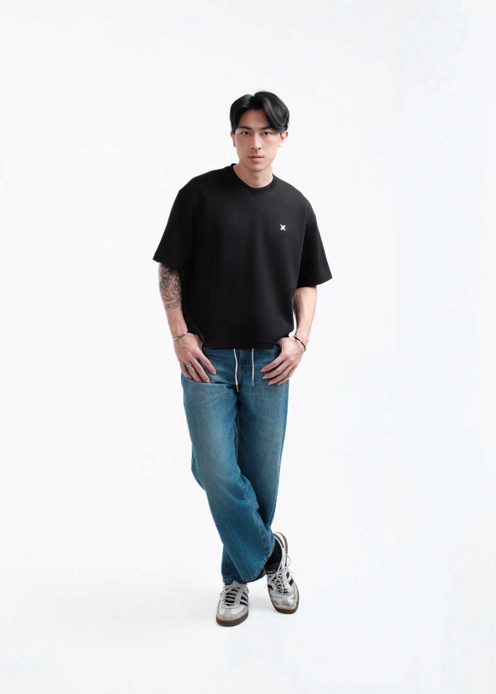 TIMTSHI Blueprint Boxy Tee Black