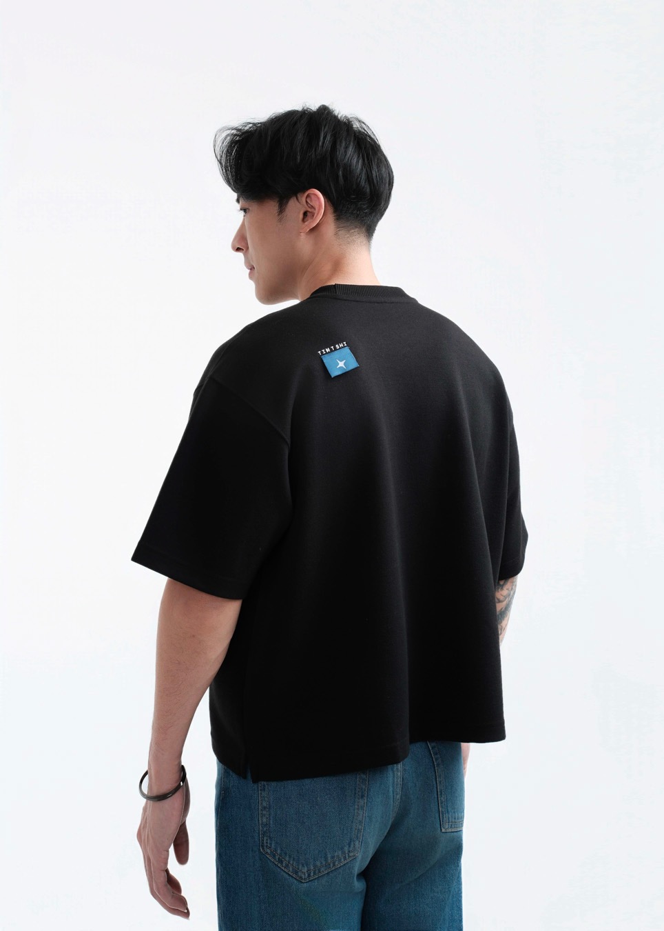 TIMTSHI Blueprint Boxy Tee Black