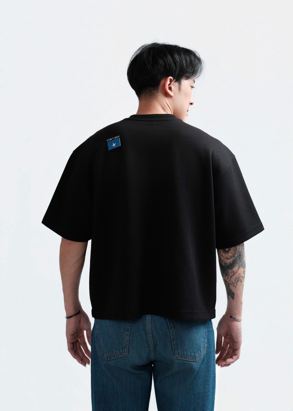 TIMTSHI Blueprint Boxy Tee Black