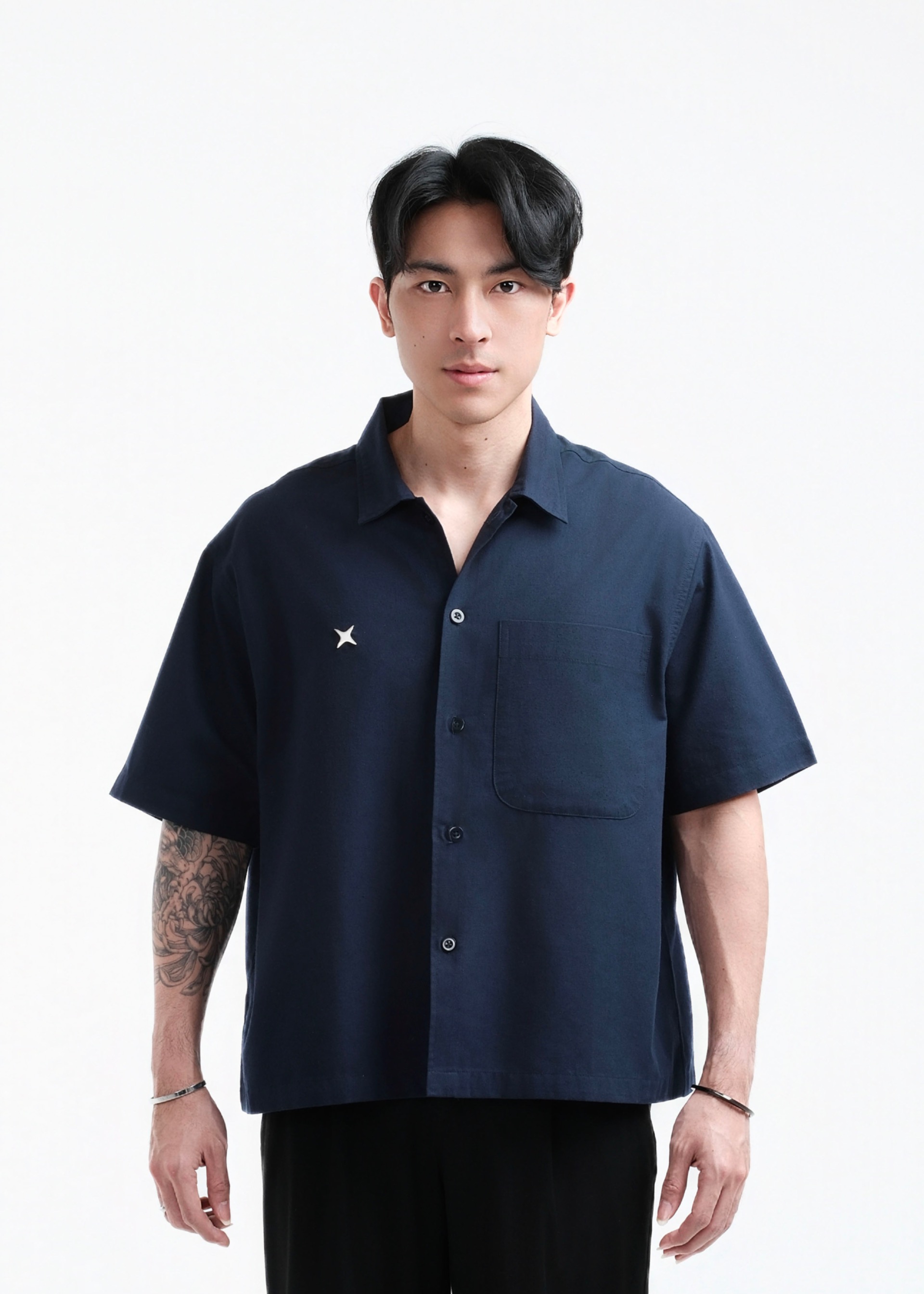 TIMTSHI Blueprint Shirt NAVY