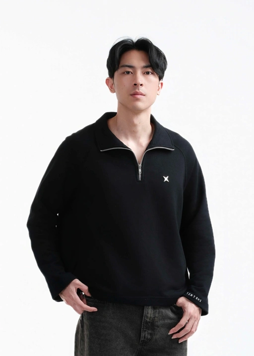 Image of TIMTSHI Blueprint Hybird Longsleeve Black