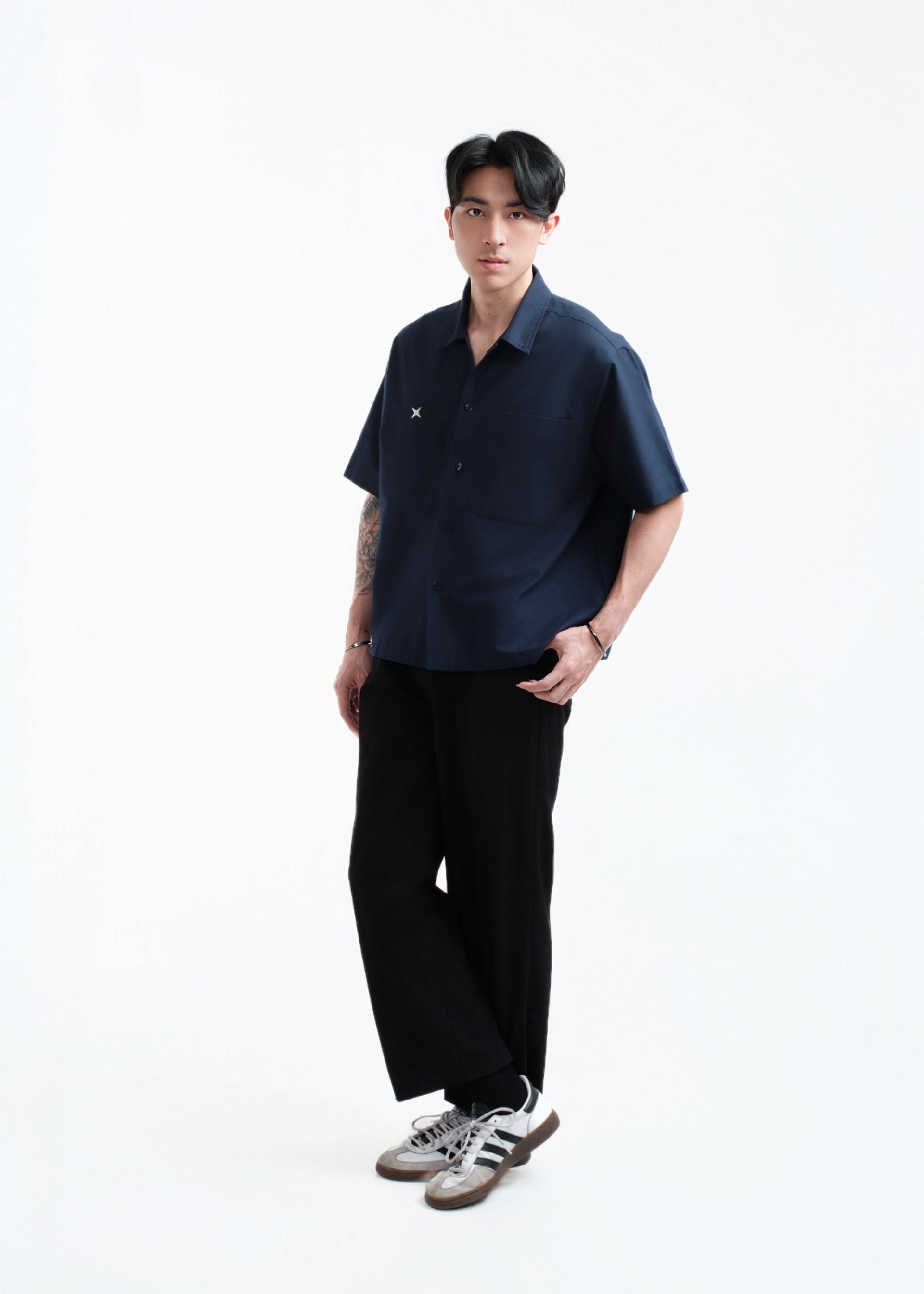 TIMTSHI Blueprint Shirt NAVY