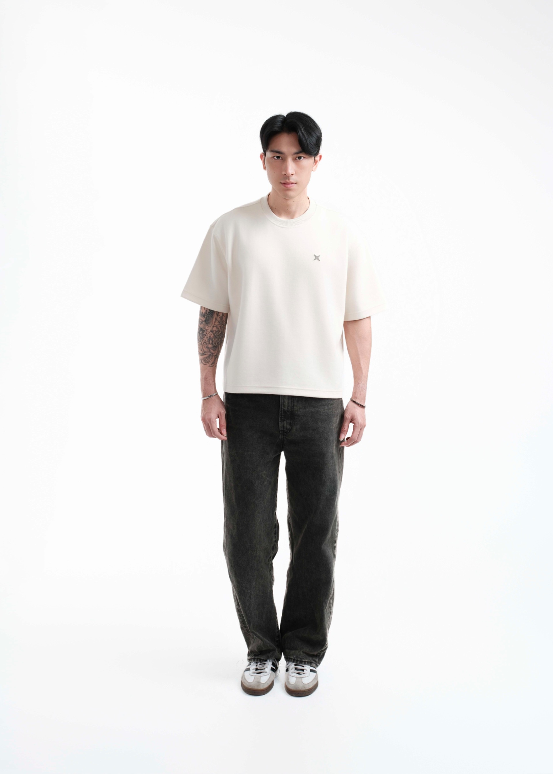 TIMTSHI Blueprint Boxy Tee Ivory