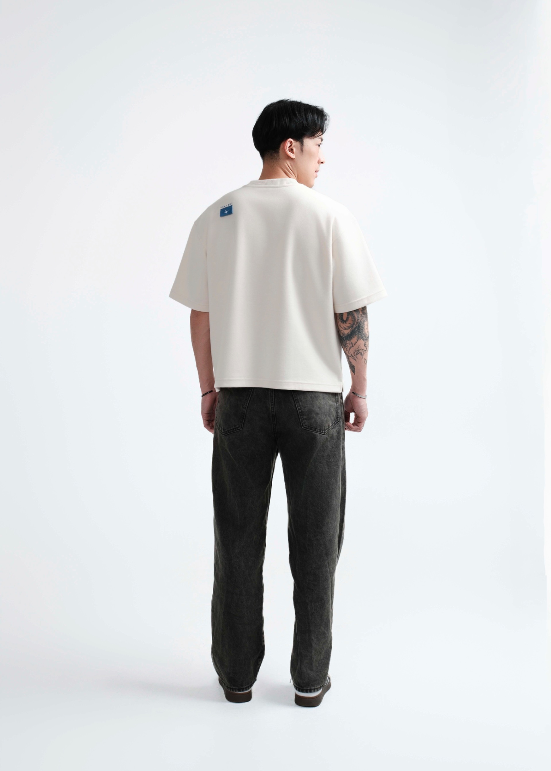 TIMTSHI Blueprint Boxy Tee Ivory