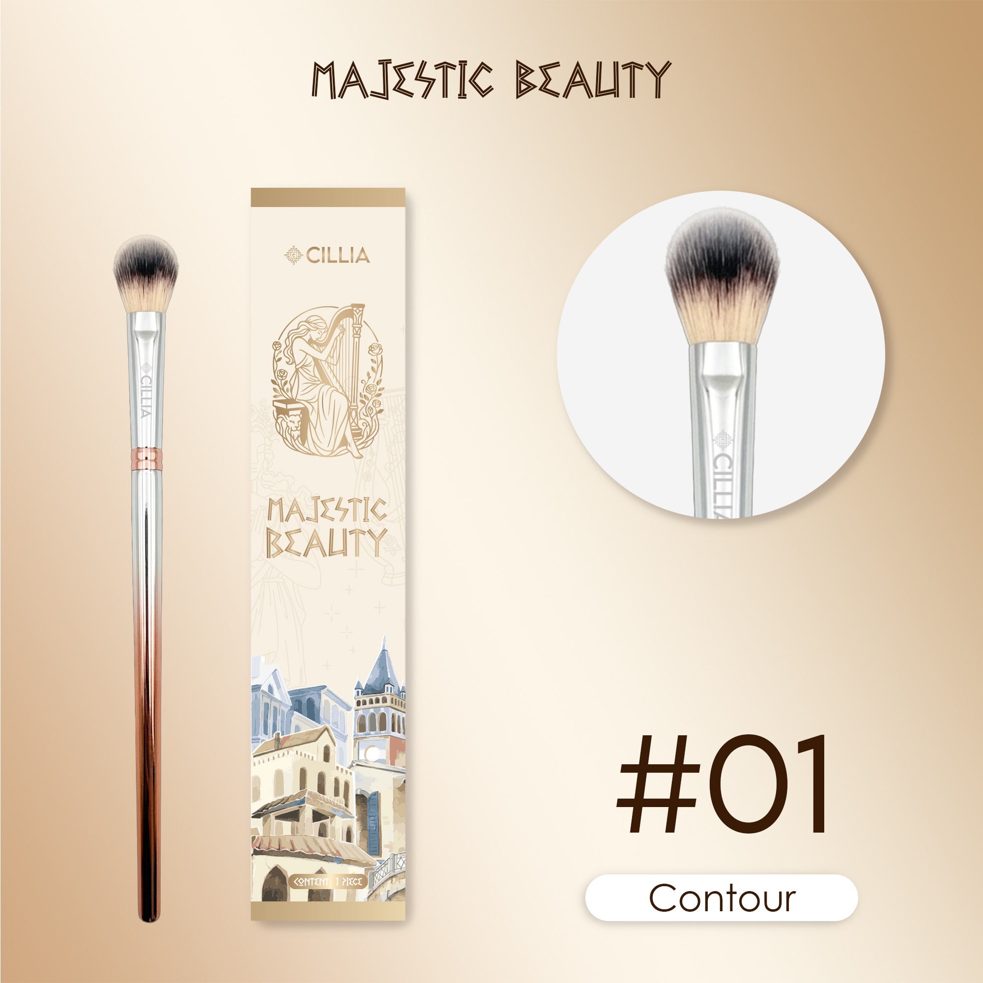 Kuas Make Up Cillia Majestic Beauty Brush