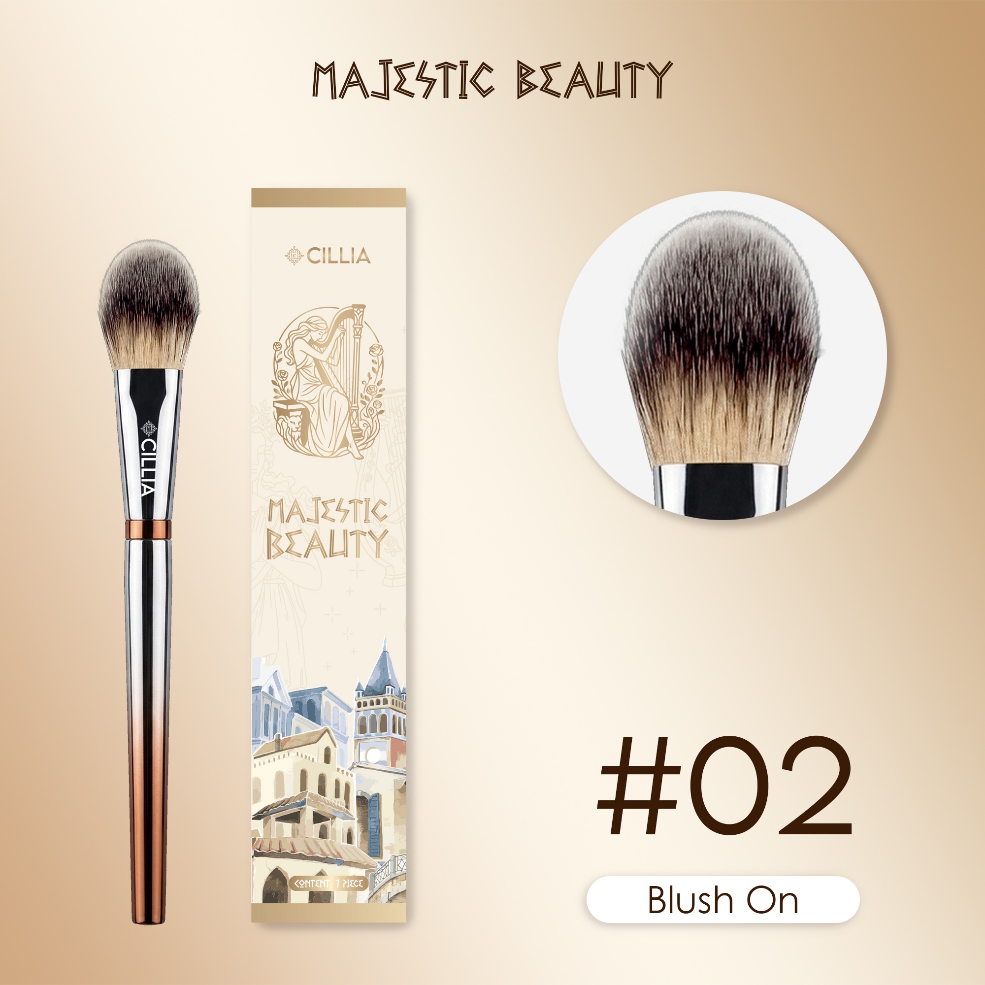 Kuas Make Up Cillia Majestic Beauty Brush