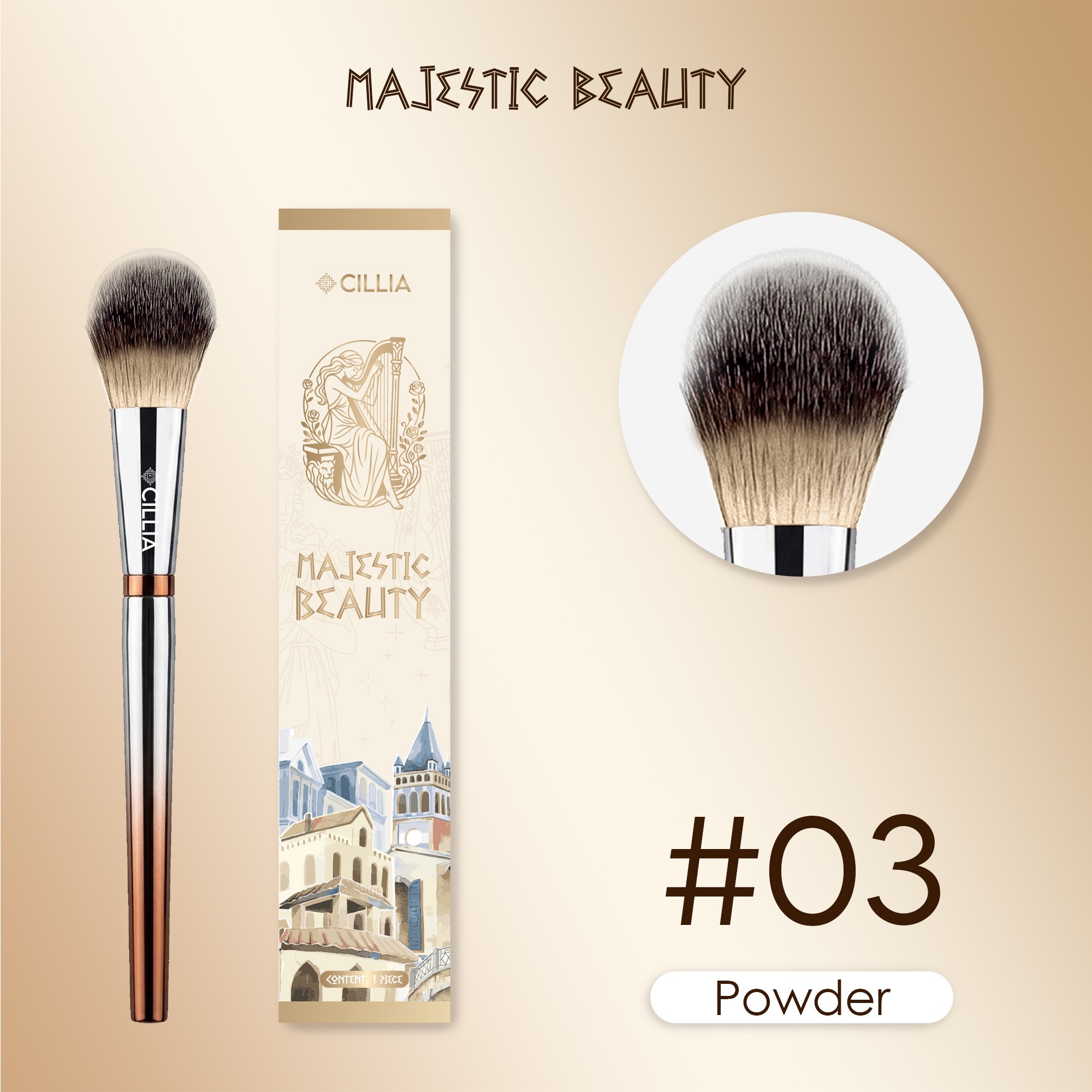 Kuas Make Up Cillia Majestic Beauty Brush