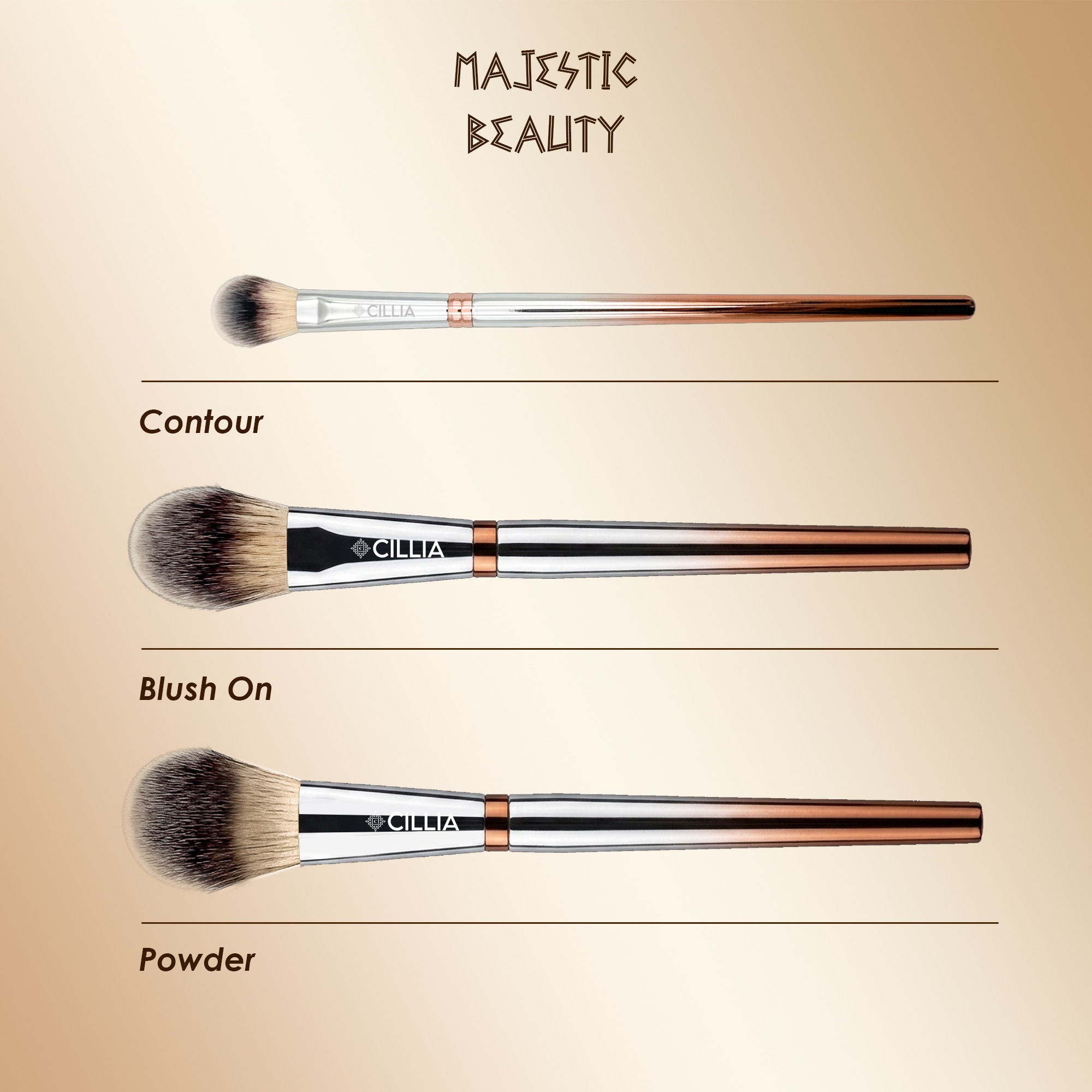 Kuas Make Up Cillia Majestic Beauty Brush