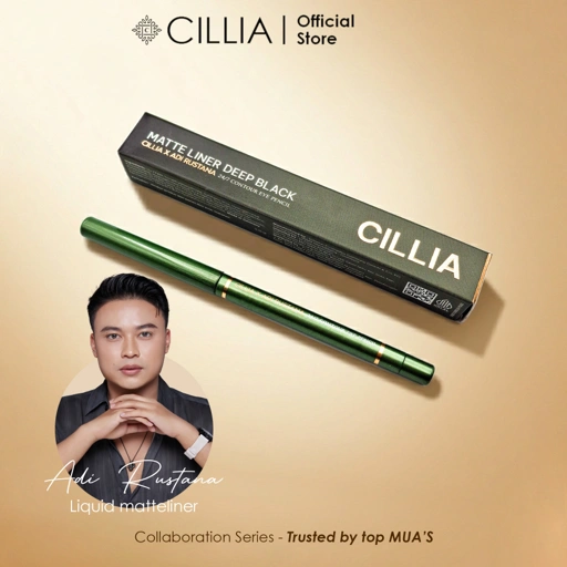 Image of Eye Pencil Matte Liner Deep Black 24/7 Countour - Cillia X Adi Rustana