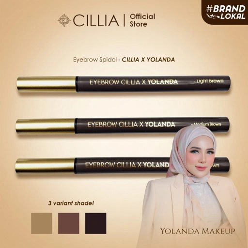 Eyebrow Spidol Alis Cillia X Yolanda Makeup