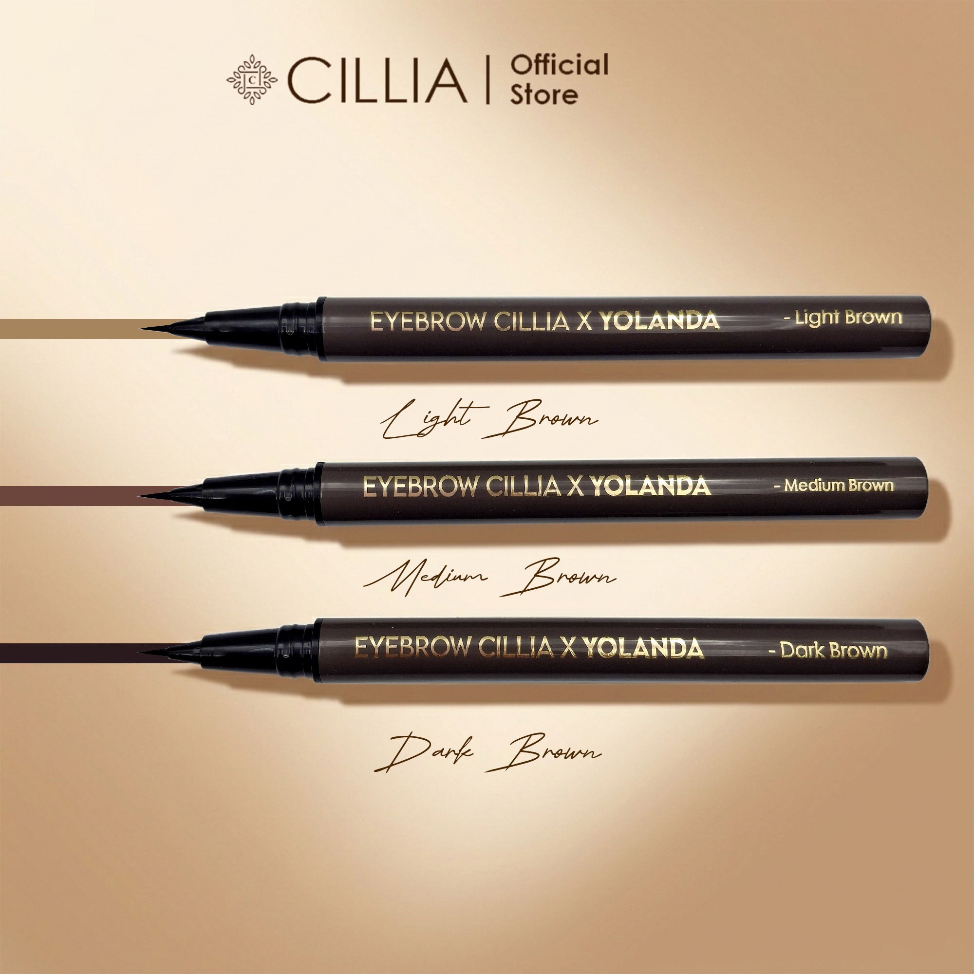 Eyebrow Spidol Alis Cillia X Yolanda Makeup
