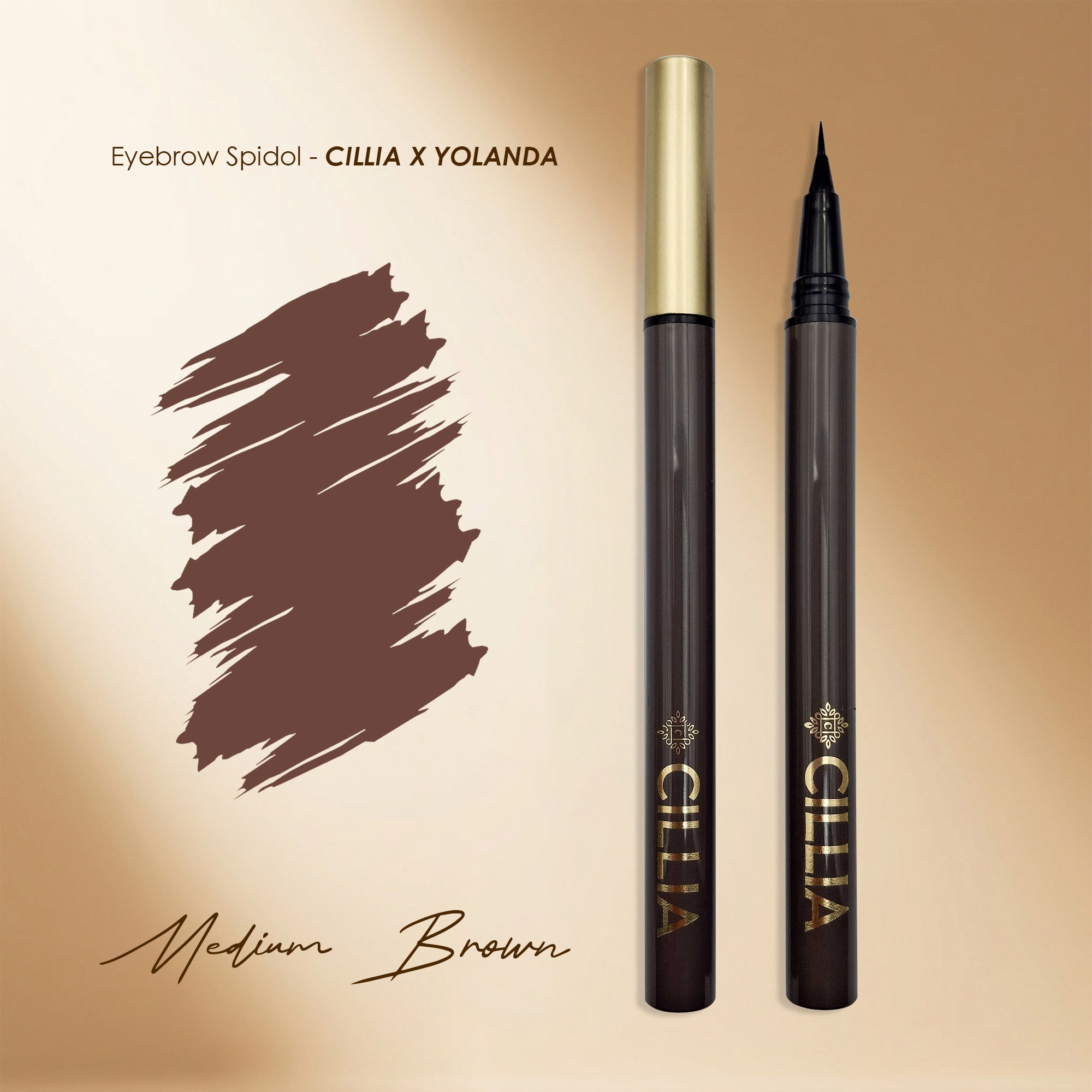 Eyebrow Spidol Alis Cillia X Yolanda Makeup