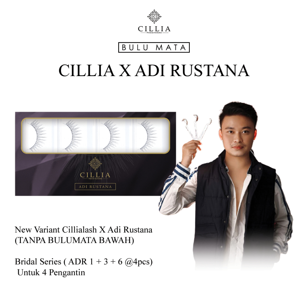 Bulumata Cillia X Adi Rustana Series Bridal Tanpa Bulu Mata Bawah