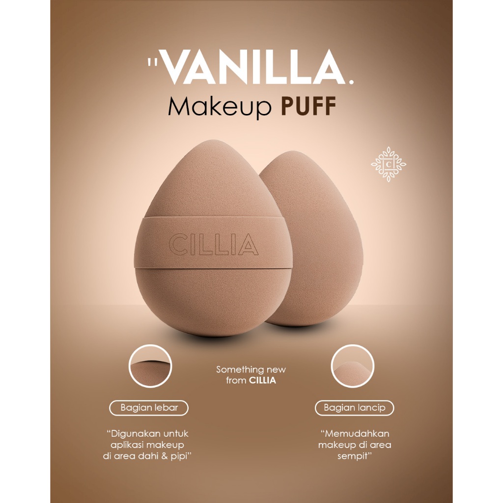 Cillia Vanilla Makeup Puff