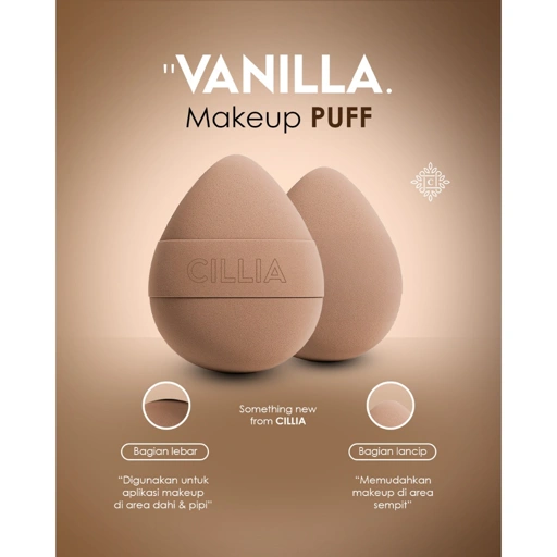Image of Cillia Vanilla Makeup Puff