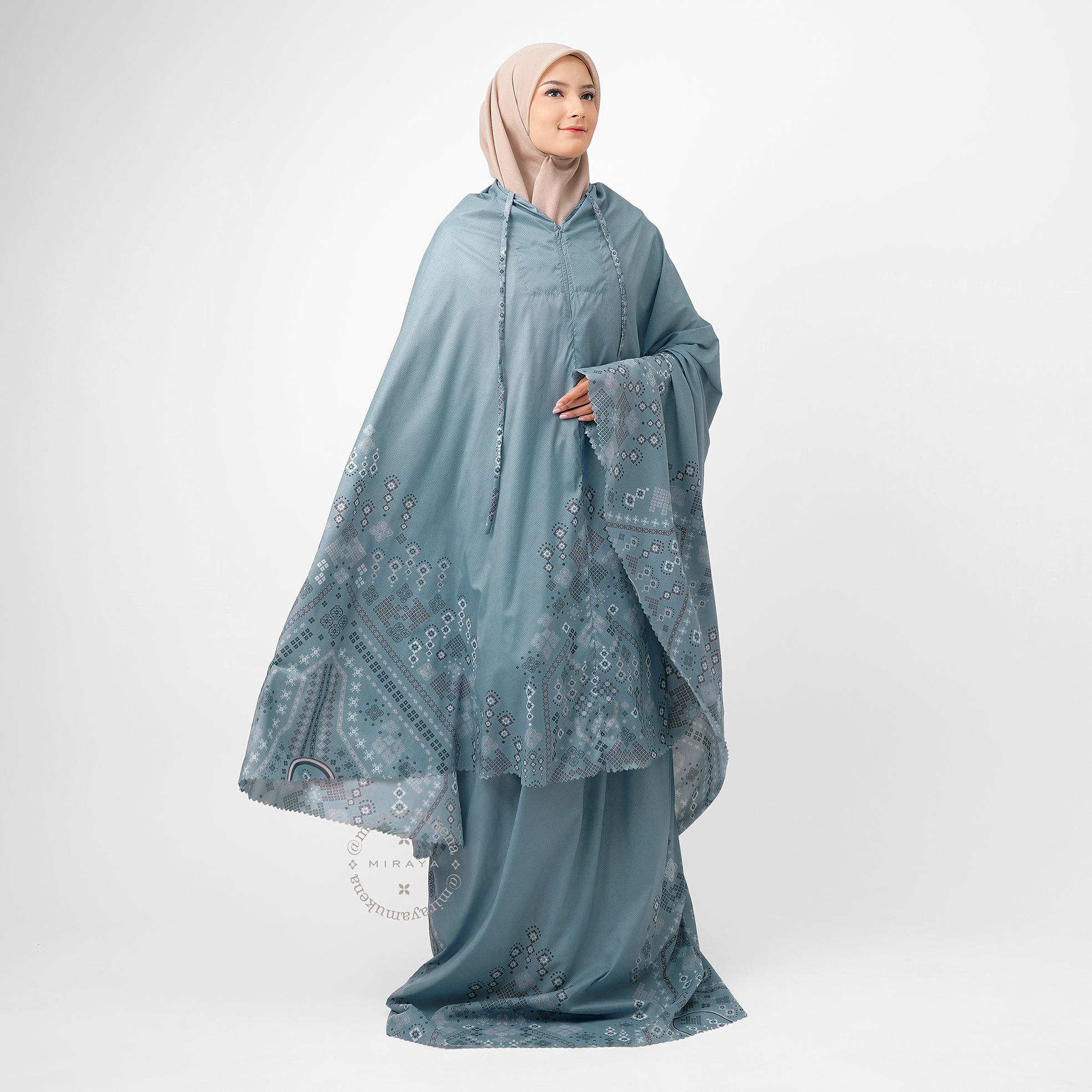 Mukena Compact Miraya Myriad Steel