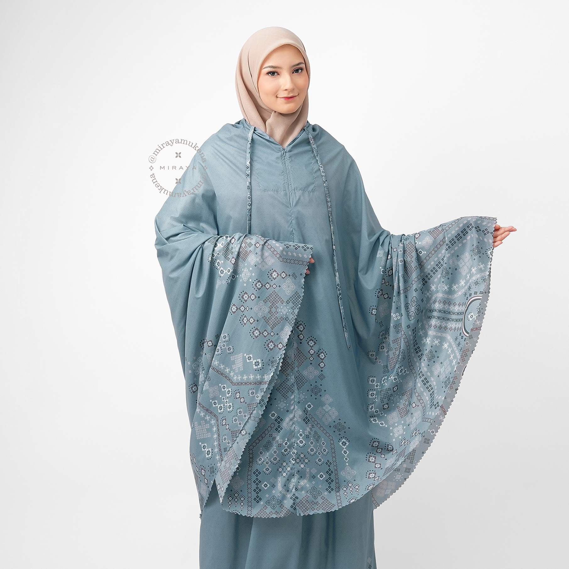 Mukena Compact Miraya Myriad Steel