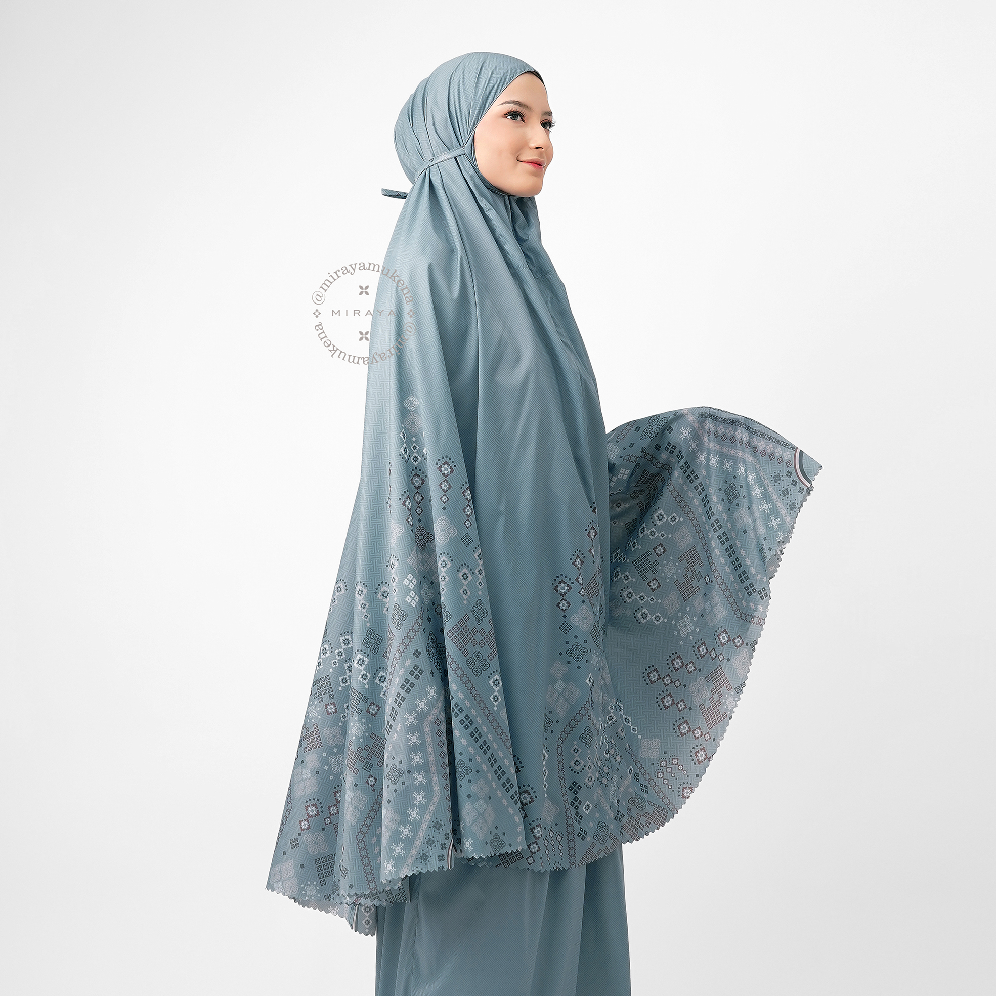 Mukena Compact Miraya Myriad Steel