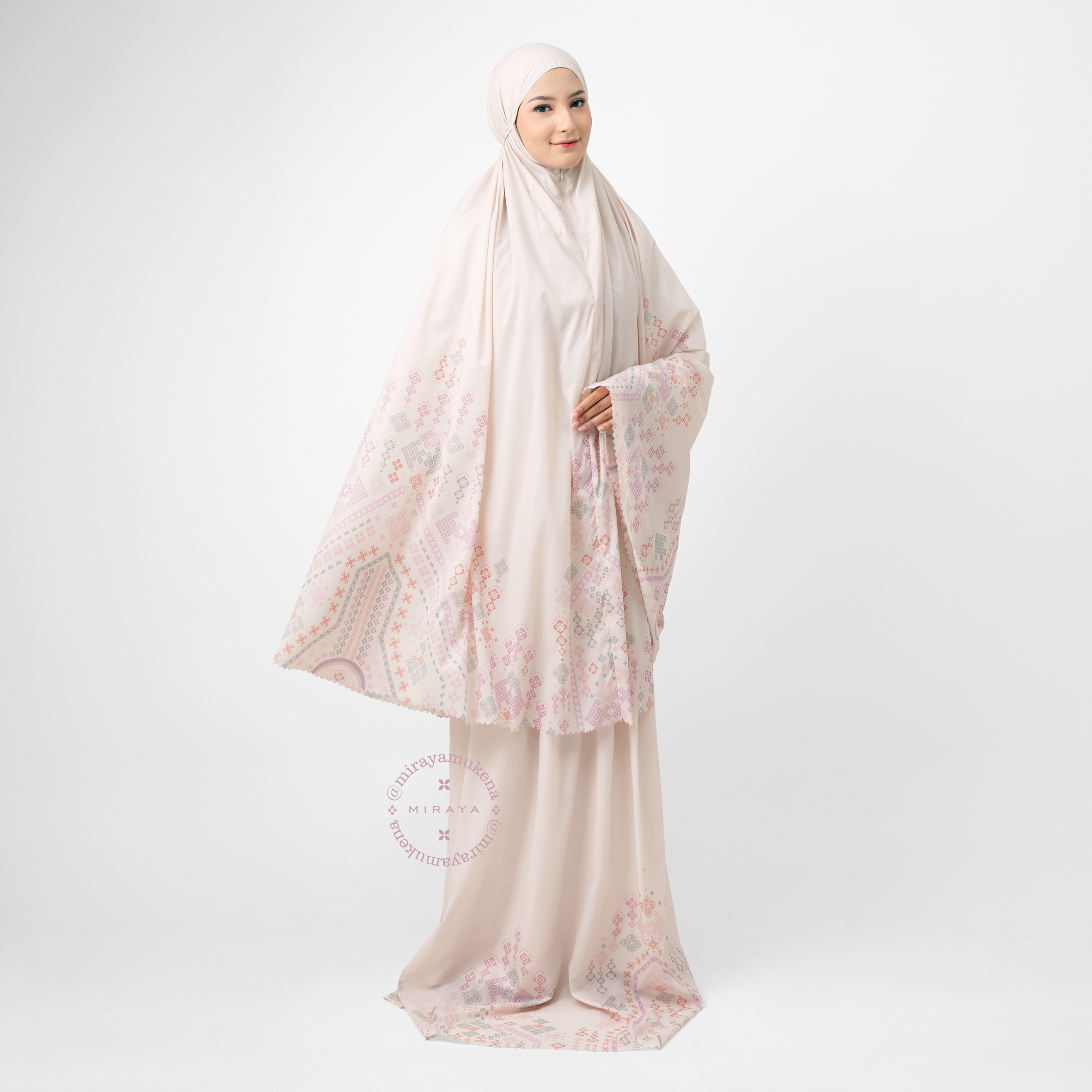 Mukena Compact Miraya Myriad Creme