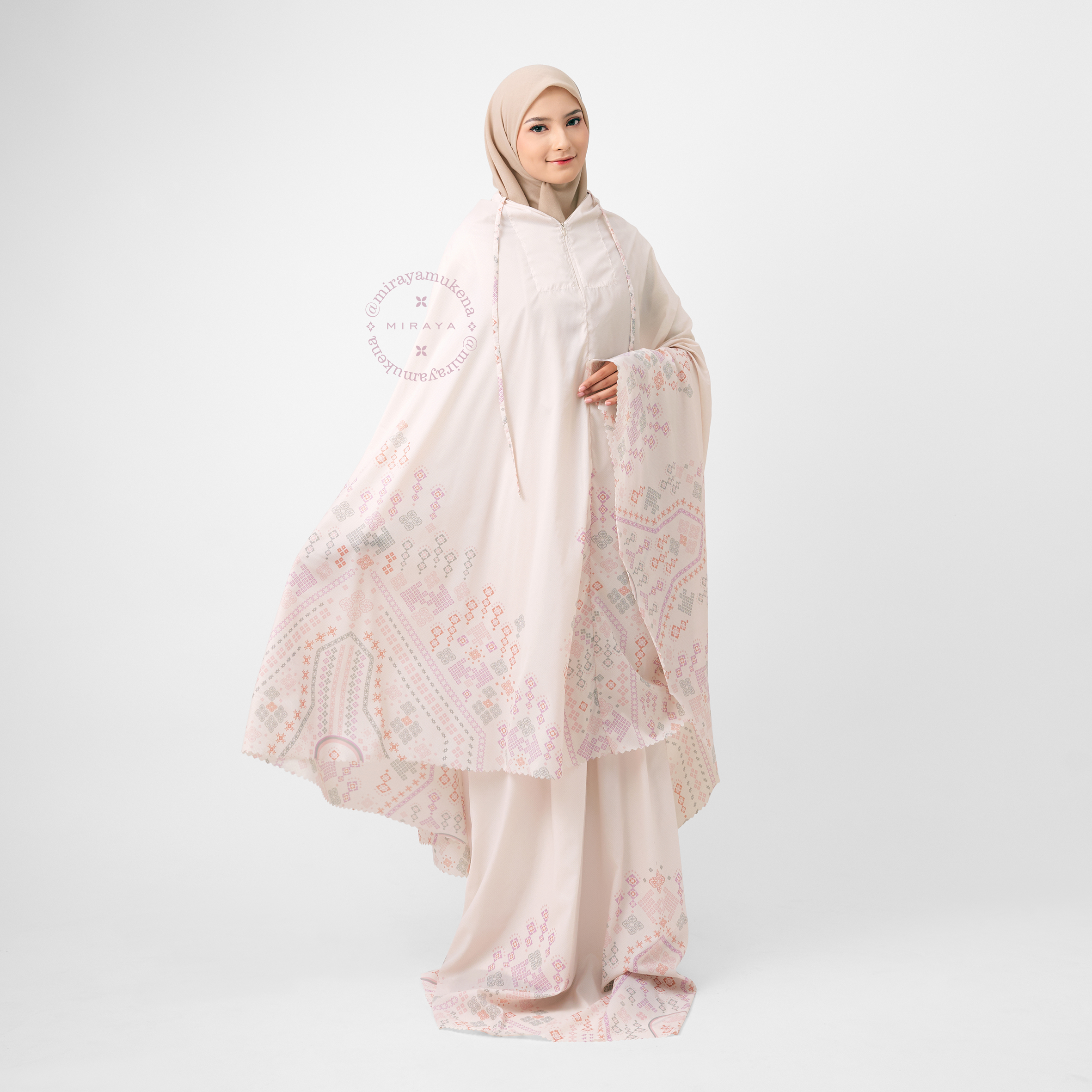 Mukena Compact Miraya Myriad Creme
